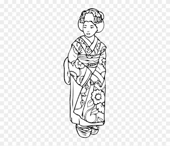 Outline, People, Woman, Geisha, Standing, Asian - Madama Butterfly (english And Italian Edition)