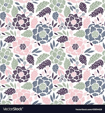 outline style flower with leaves solid