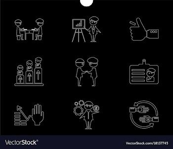 Outline web icon set - money finance payments vector image
