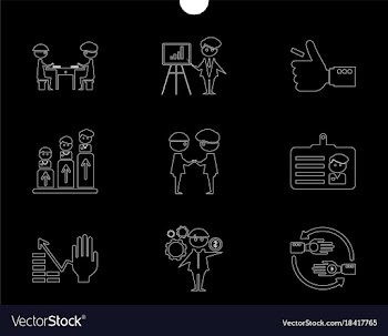 Outline web icon set - money finance payments vector image