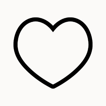 Outlined heart icon, for social | Free PSD - rawpixel