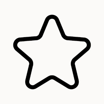 Outlined star icon, for social | Free PSD - rawpixel