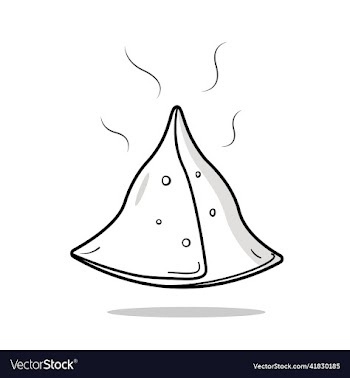 outlines hot samosa