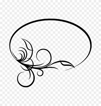 Oval Border Style - Border Oval Png