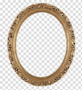 , oval brown frame illustration transparent background PNG clipart