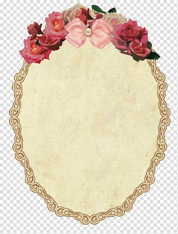 Oval brown frame with flowers illustration, Vintage Oval Frame With Flowers transparent background PNG clipart