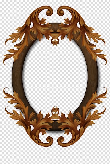 Oval brown ornate frame , Disney Fairies Iridessa Silvermist Tinker Bell Fairy, antique transparent background PNG clipart