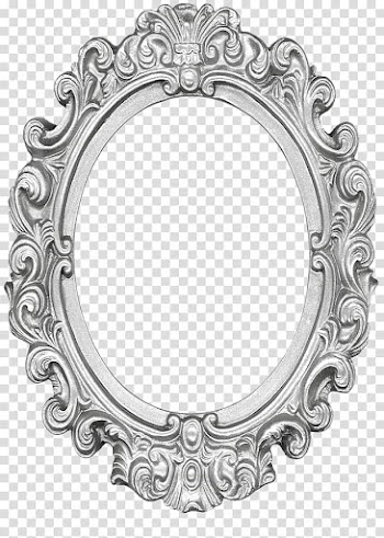 Oval brown wooden frame transparent background PNG clipart