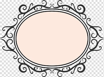 Oval filigree frame graphics illustration, frame, Pink frame transparent background PNG clipart