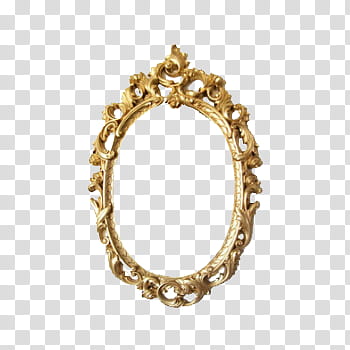 Oval floral mirror frame transparent background PNG clipart