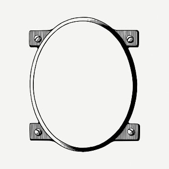 Oval frame drawing, vintage illustration | Free PSD - rawpixel