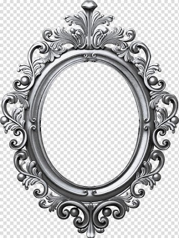 Oval frame transparent background PNG clipart