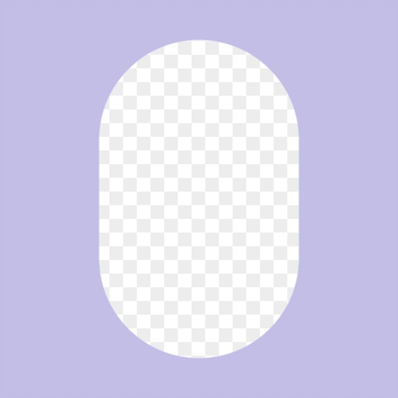 Oval geometric png frame, purple | Free PNG - rawpixel