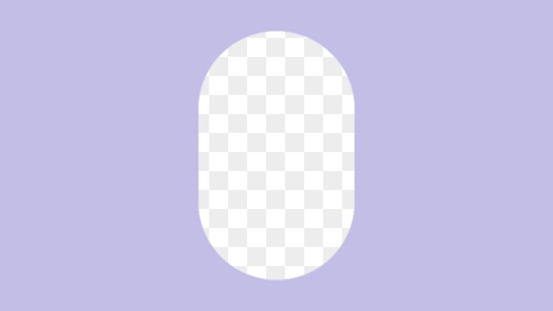 Oval geometric png frame, purple | Free PNG - rawpixel