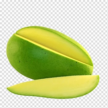 Oval green fruit, Mango Dasheri Avocado Fruit South Asian pickles, Green Mango Slice transparent background PNG clipart