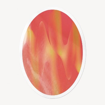 Oval shape sticker mockup, white | Free PSD Mockup - rawpixel