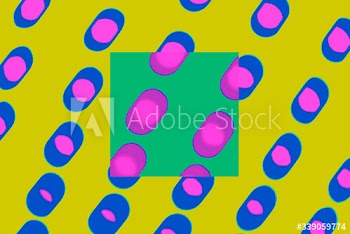 Oval shaped seamless pattern background