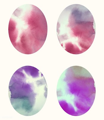Oval shaped watercolor backgrounds vector | Free stock vector - 473253