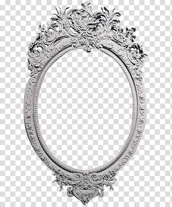 Oval Silver Body Jewellery Black Frames, others transparent background PNG clipart