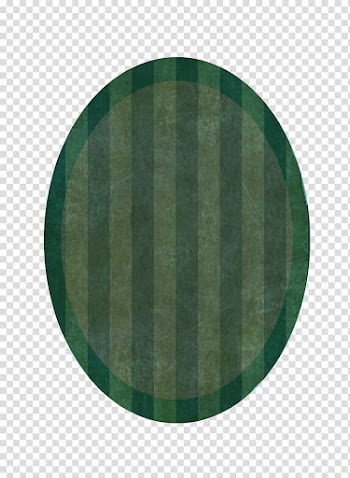 Oval Striped Frame, oval green and gray illustration transparent background PNG clipart