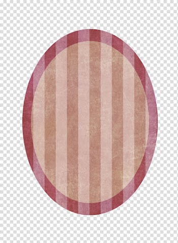 Oval Striped Frame, oval red and brown abstract illustration transparent background PNG clipart