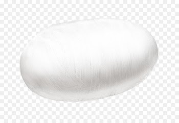 Oval - White cocoon shape 