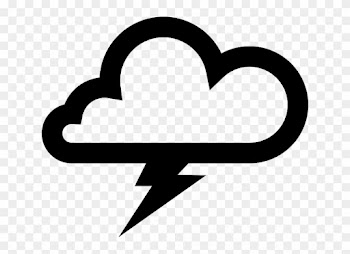 Overcast Lightning, Thunder, Cloudy, Clouds, Overcast - Thunderstorm Icon