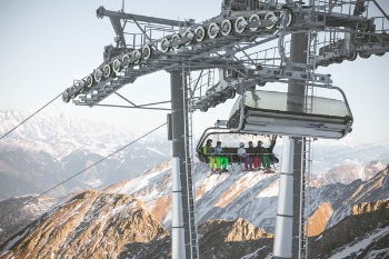 Overhead Cable Car Against Sky