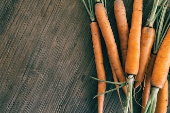 Overhead View Of Carrots