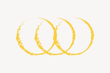 Overlapped circles collage element vector | Free Vector - rawpixel