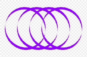 Overlapping circles png sticker, purple | Free PNG - rawpixel