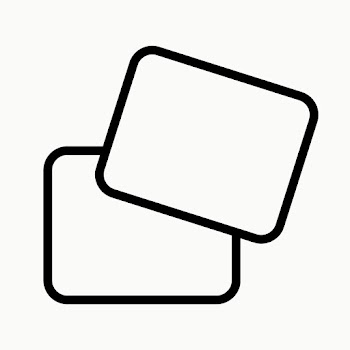Overlapping rectangle icon vector in outline… | Free stock illustration | High Resolution graphic