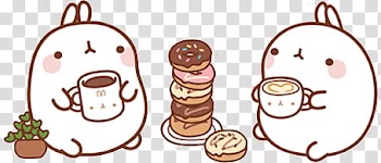 Overlays, animal eating doughnuts illustration transparent background PNG clipart