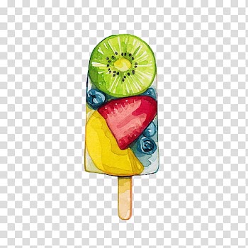 Overlays, assorted fruits ice pop art transparent background PNG clipart