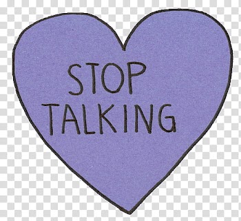 OVERLAYS, black and purple stop talking heart transparent background PNG clipart
