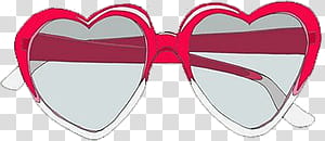 Overlays tipo , heart-shaped sunglasses illustration transparent background PNG clipart