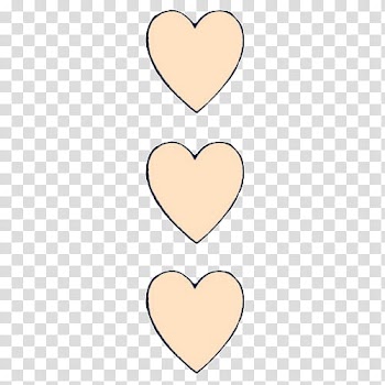 Overlays tipo , three white hearts transparent background PNG clipart