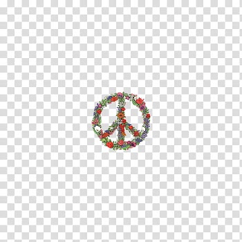 Overlays tipo , white and red flower peace wreath transparent background PNG clipart