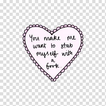 OVERLAYS, white and pink heart quote illustration transparent background PNG clipart
