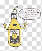 OVERLAYS, yellow animated bottle with text overlay transparent background PNG clipart
