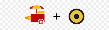 Overtone And Fast Food Cart Logo - Food