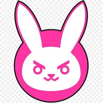 Overwatch D.Va Logo Decal - bunny 