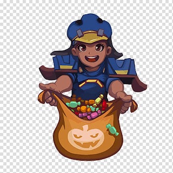 Overwatch Mei Video game Halloween Trick-or-treating, Treats transparent background PNG clipart