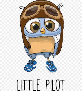 Owl 0506147919 Royalty-free Cartoon - Vector owl wearing a flight cap 