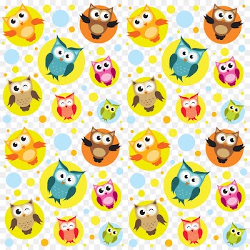 Owl Bird Cartoon - Color owl material 