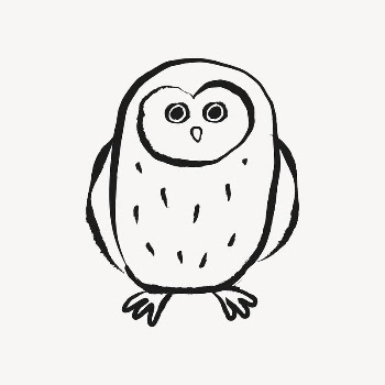 Owl bird sticker, animal doodle | Free Vector Illustration - rawpixel