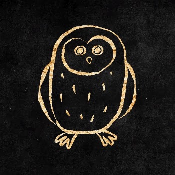 Owl bird sticker, gold aesthetic | Free Vector Illustration - rawpixel
