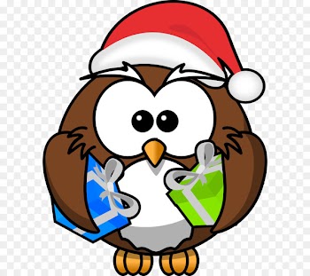 Owl Cartoon Party Clip art - Funny Santa Clipart 