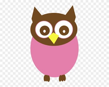 Owl Clip Art Pink - Pink And Brown Owl