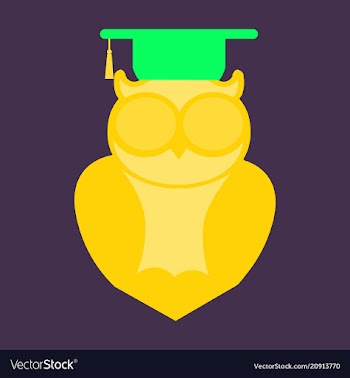 Owl education logo design vector image